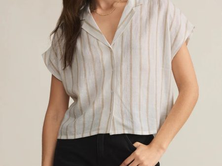 Z SUPPLY Parallel Button Down Top Sale