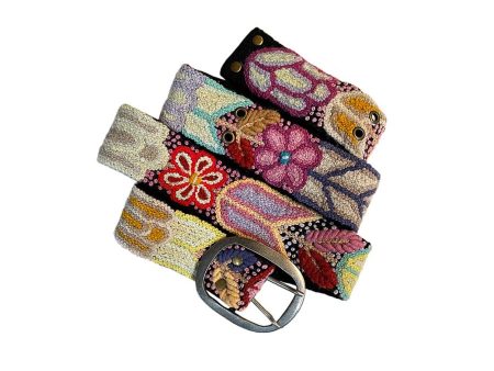 Folklorica Floral Embroidered Belt For Discount