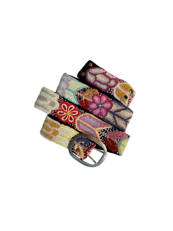 Folklorica Floral Embroidered Belt For Discount