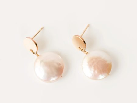 ABLE Coin Pearl Drop Earrings Hot on Sale