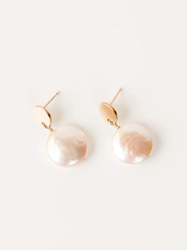 ABLE Coin Pearl Drop Earrings Hot on Sale