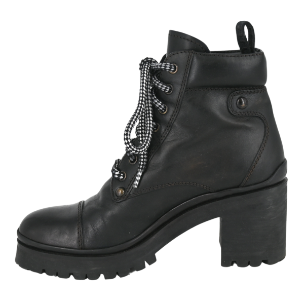 Black Leather Combat Boots Supply