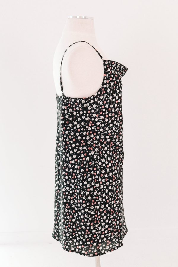 Smell The Roses Dress - Black Fashion