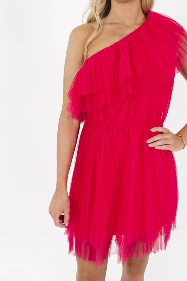 Living In A Dream Dress - Hot Pink For Discount