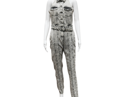 Ben Acid Wash Halter Jumpsuit Sale